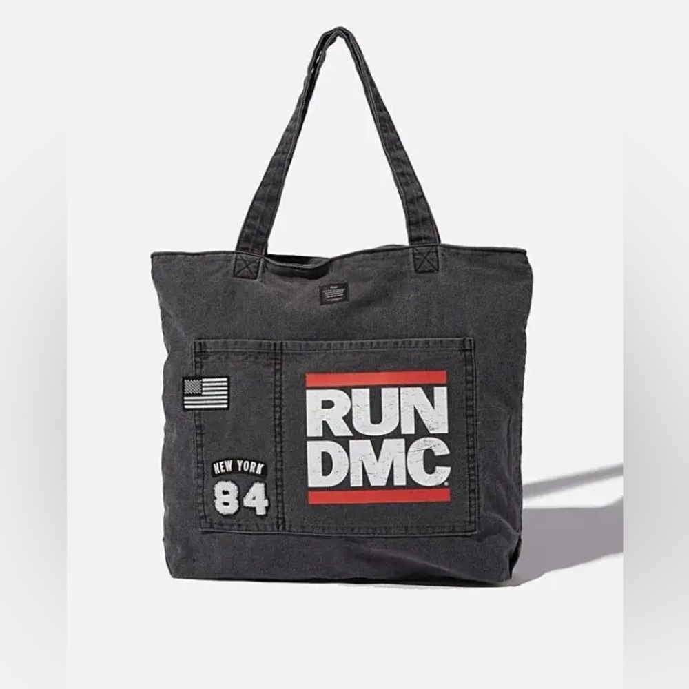 RUN DMC Black Tote Bag- Excellent Used Condition- 16”-Bundles/Offers👍